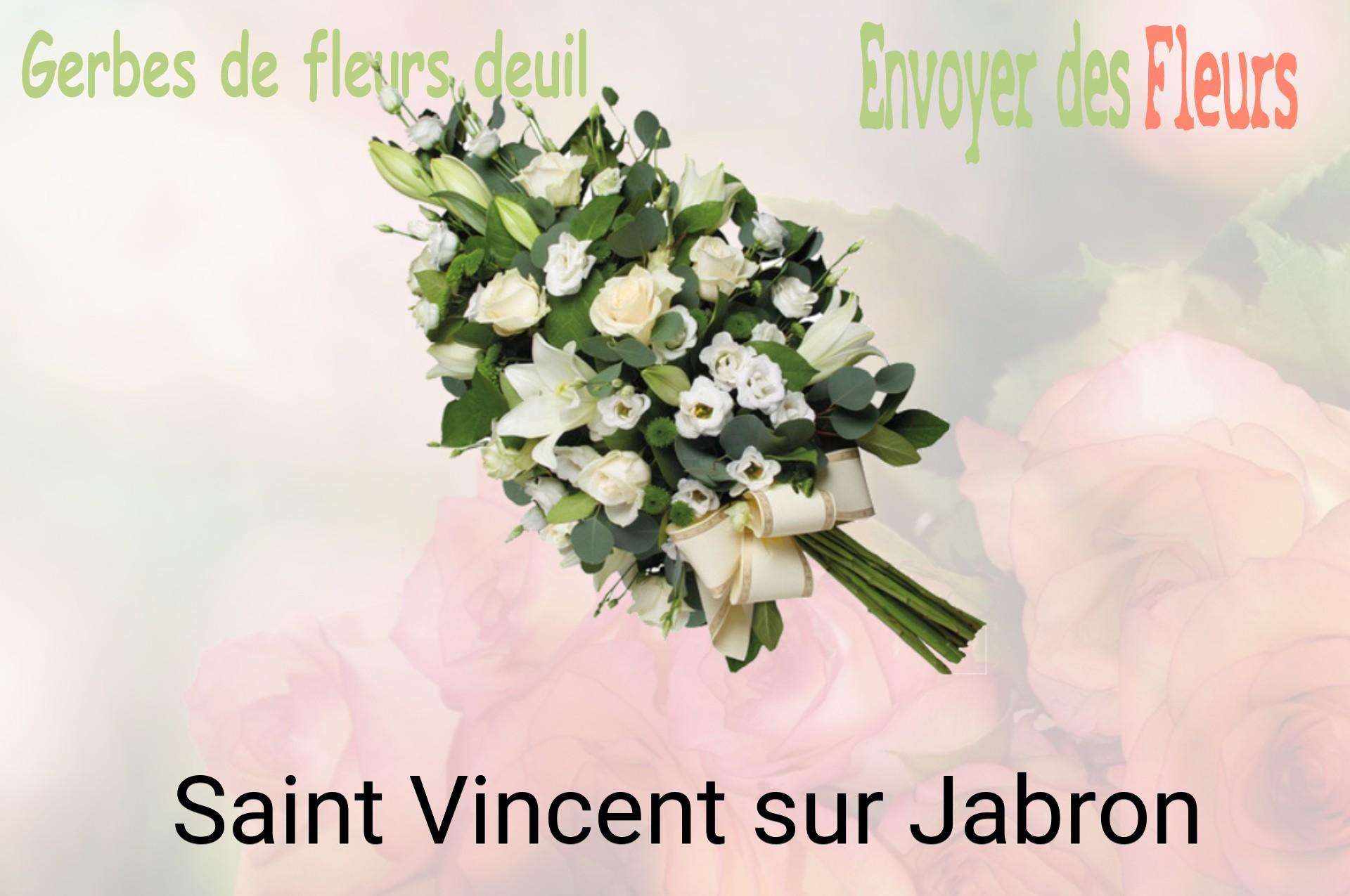 Gerbe de fleurs de deuil livrée à Saint-Vincent-sur-Jabron